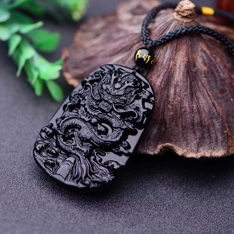 100% Natural Genuine Obsidian Sakyamuni Bead Buddha With Adjustable Chain Woman/Man Jewelry lucky Necklace Pendant