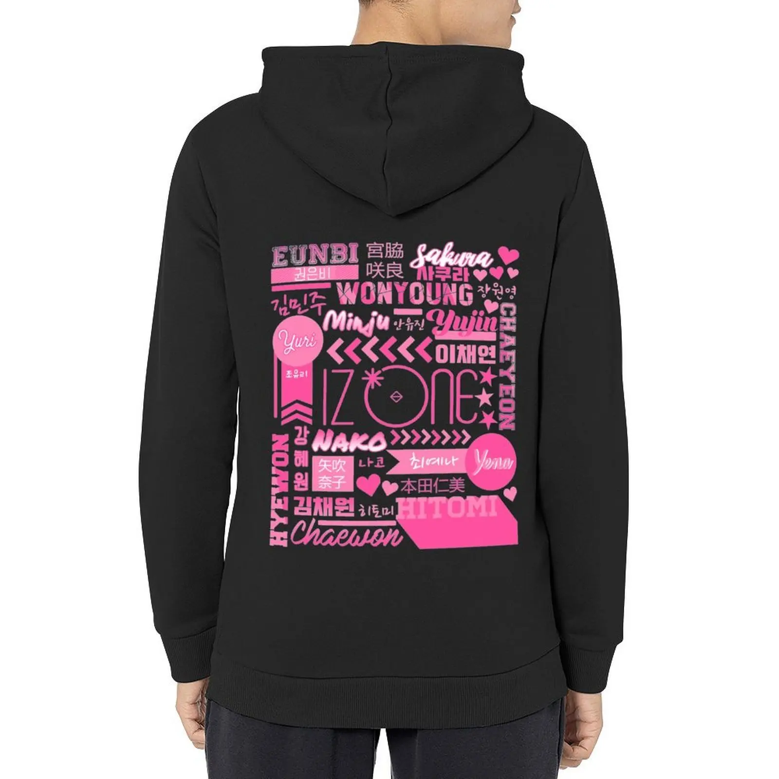 

IZONE Collage Hoodie men clothing aesthetic clothing autumn new products mens clothing tracksuits