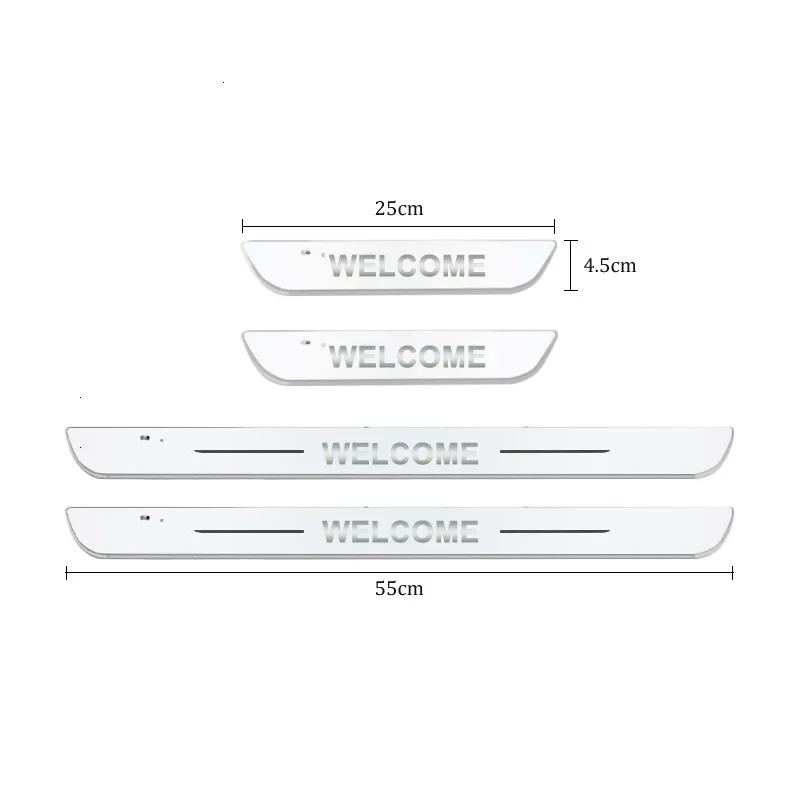 Car  LED Footstep For Nissan Juke 2011 - 2022  USB Power Dynamic Pedal Door Sill Pathway Light Car Scuff Plate Threshold