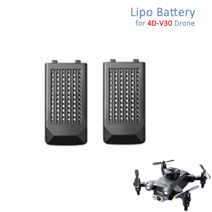 4DRC V30 Drone Mini Quadcopter Battery Spare Part 3.7V 1800mAh Lipo Battery Part Accessory Black Color