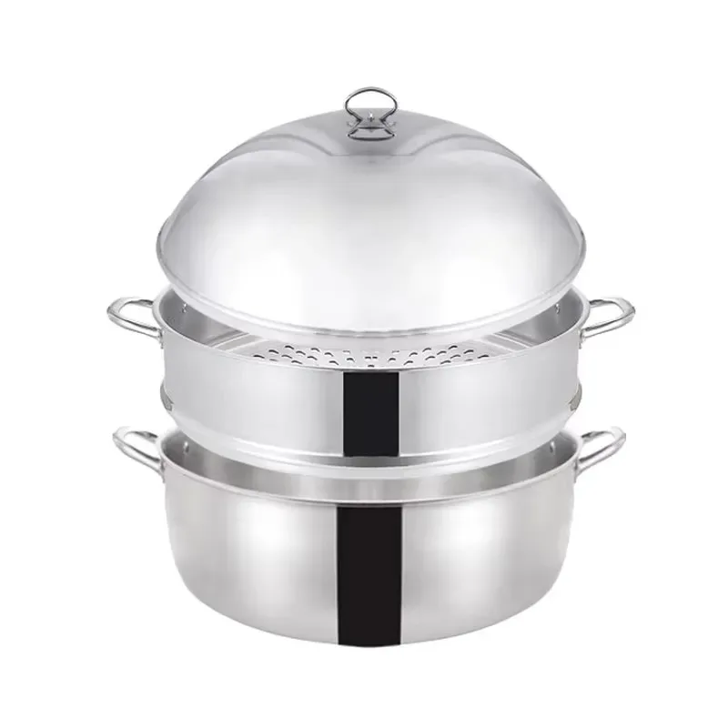 5-Layer 50cm Large Capacity Multifunctional Commercial Stainless Steel Food Steamer Steamer/Soup Pot Seafood Steamer