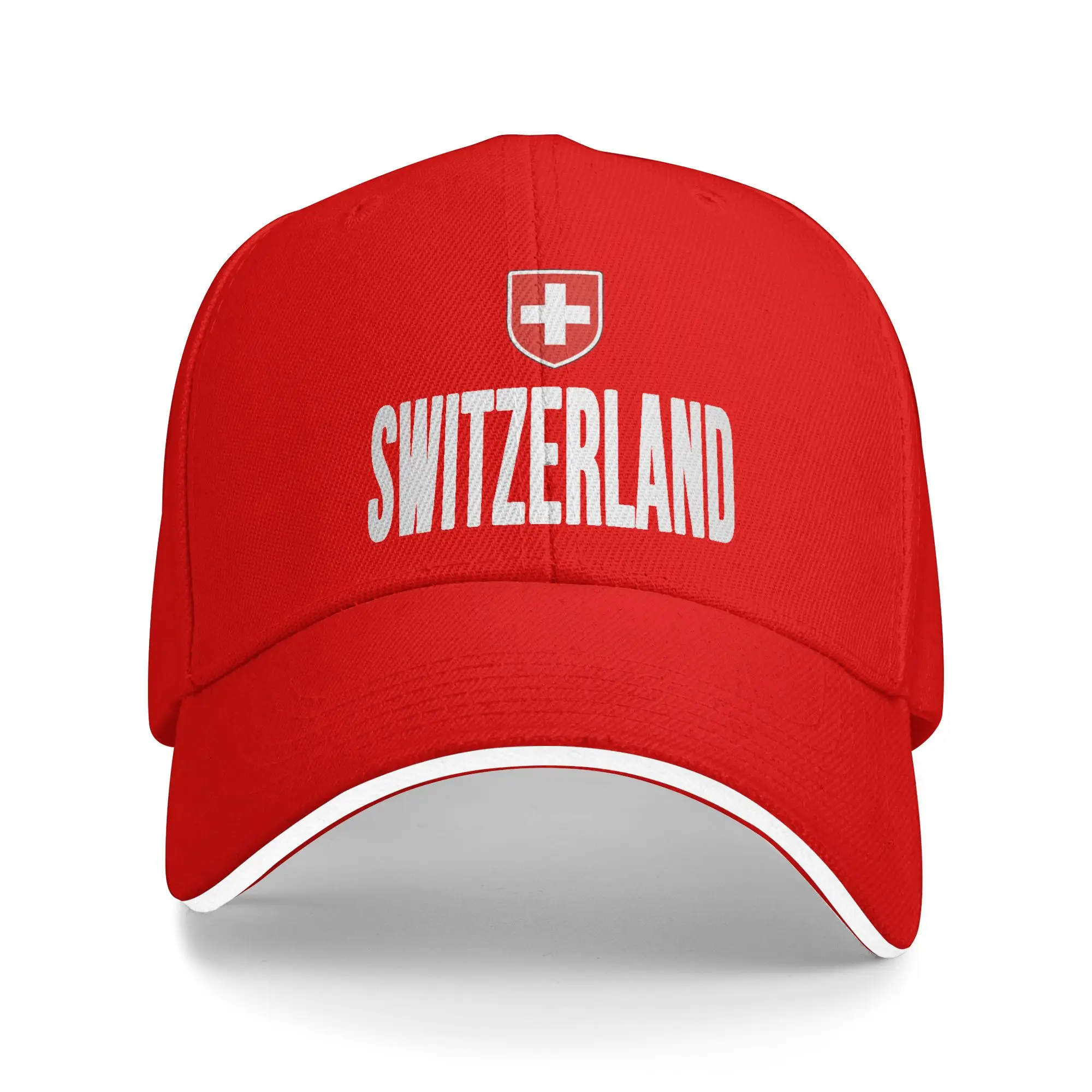 Swiss Switzerland Flag Golf Hat Merch Fashion  Dad Hat For Men Women Daily Headewear  Gift