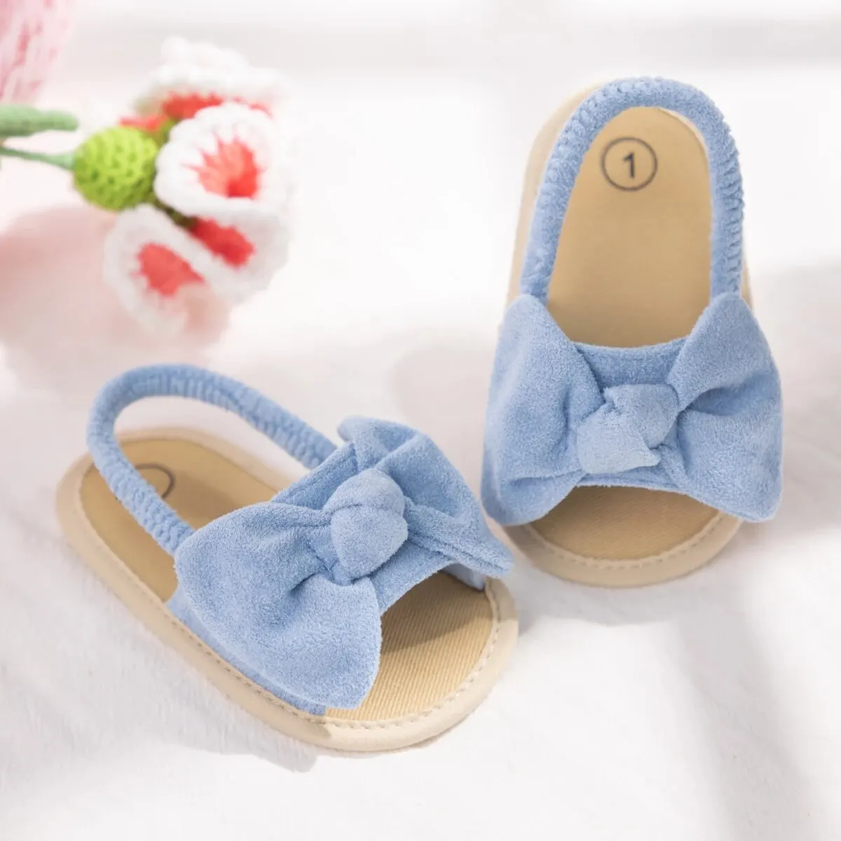 Meckior Casual Baby Girl Boy Sandals Breathable Open Toe Anti Slip Toddler First Walker Shoes Summer Outdoor Party Beach Slipper