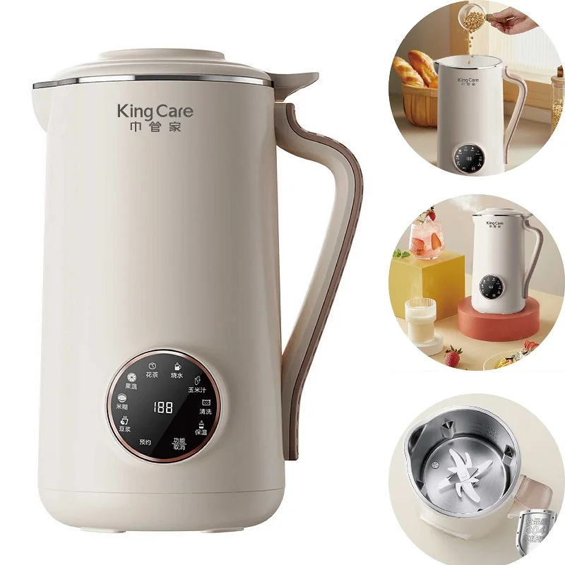 1200ml Electric Soy Milk Machine Juicer Blender Wall-Break Machine Automatic Food Supplement Machine Breakfast Machine 220V