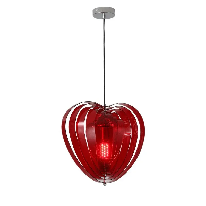 

11Cherry Restaurant Chandelier Red Love Bar Chandelier Bedroom Bedside Medieval Design Lamp..