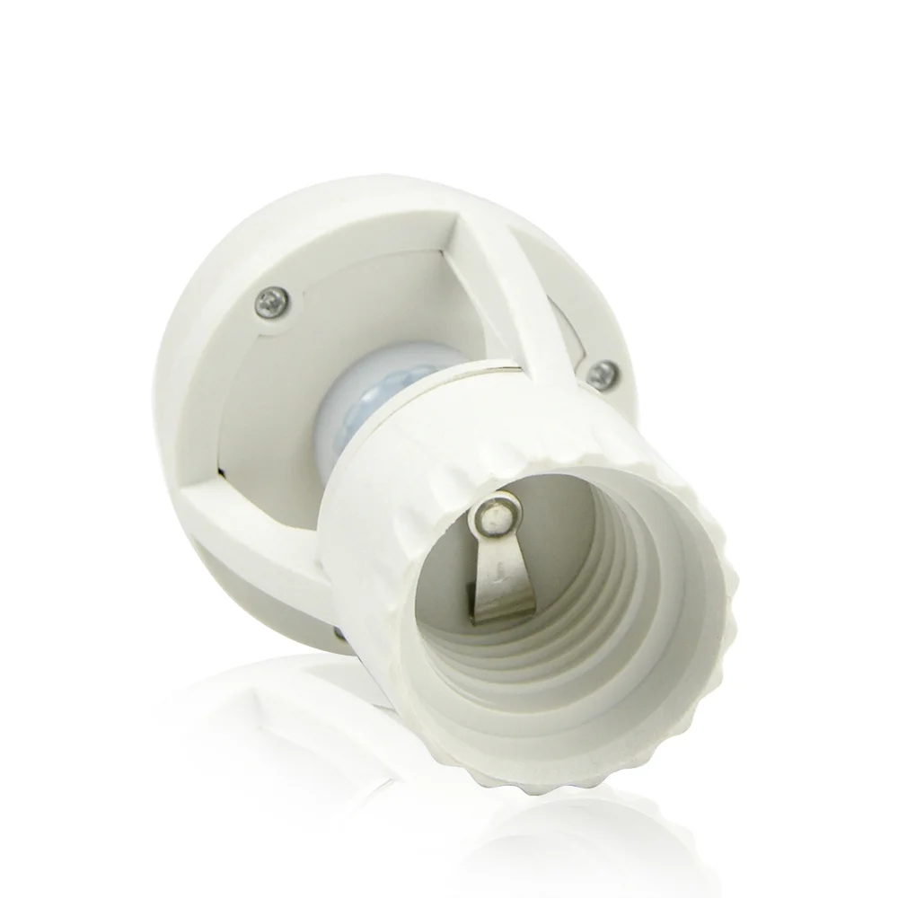 E27 Converter with PIR Motion Sensor Ampoule LED E27 Lamp Base Intelligent Light Bulb Switch 100-240V Socket