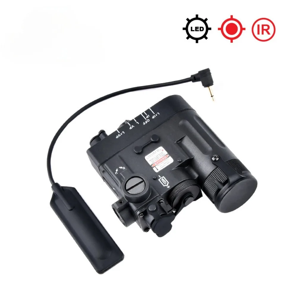 Nylon DBAL-D2 Full Function Red Green IR Laser Light Tactical LED Flashlight with Control Switch Weapon Gun Light Fit 20mm Rail