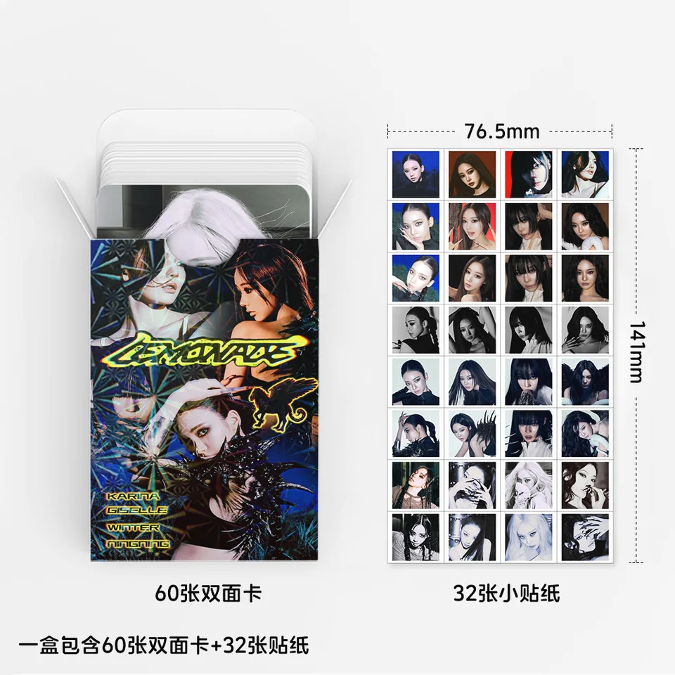 92Pcs AESPALomo LEMONADE Lomo Cards HD Printd Photocards Sticker