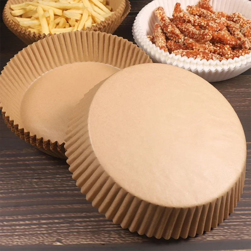 50/100Pcs Air Fryer Disposable Paper Non-Stick Airfryer Baking Papers Round Air-Fryer Paper Liners Paper Kitchen Accessories view 4