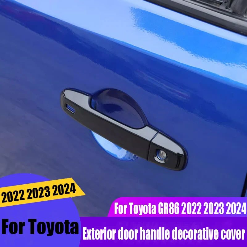 

Для Toyota GR86 2022 2023 2024, модифицированная автомобильная дверная ручка, декоративная крышка, аксессуары для наружного украшения автомобиля, материал ABS