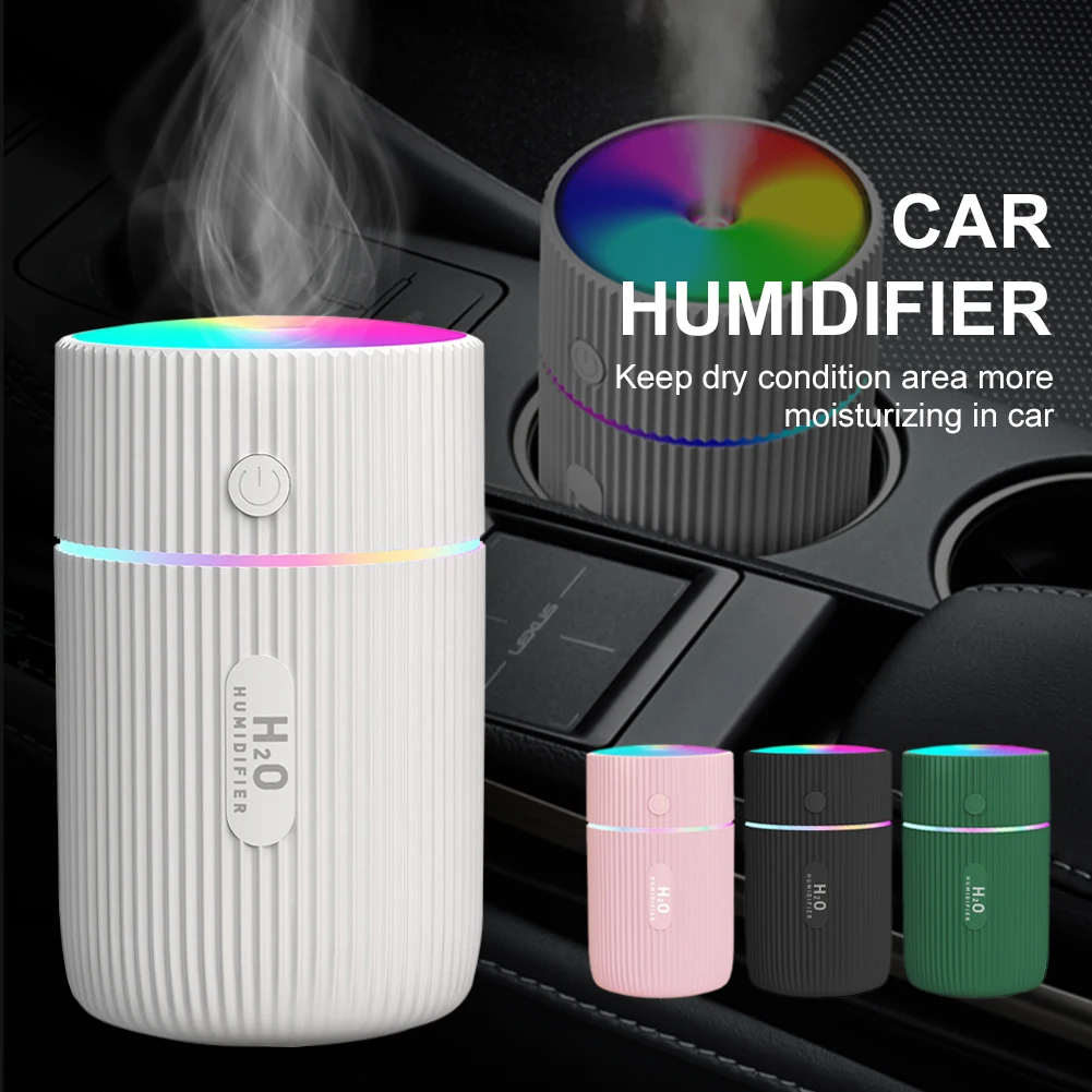 

Mini Car Air Humidifier Portable Air Humidifier Diffuse For Home Car USB Fogger Maker With LED Night Lam Car InteriorAccessories