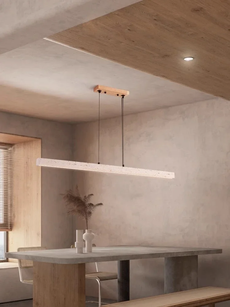 

Trendy Home Decoration Round Linear Natural Stone Chandelier Lighting Lustre Para Sala Estar Hanging Lamps For Dinning