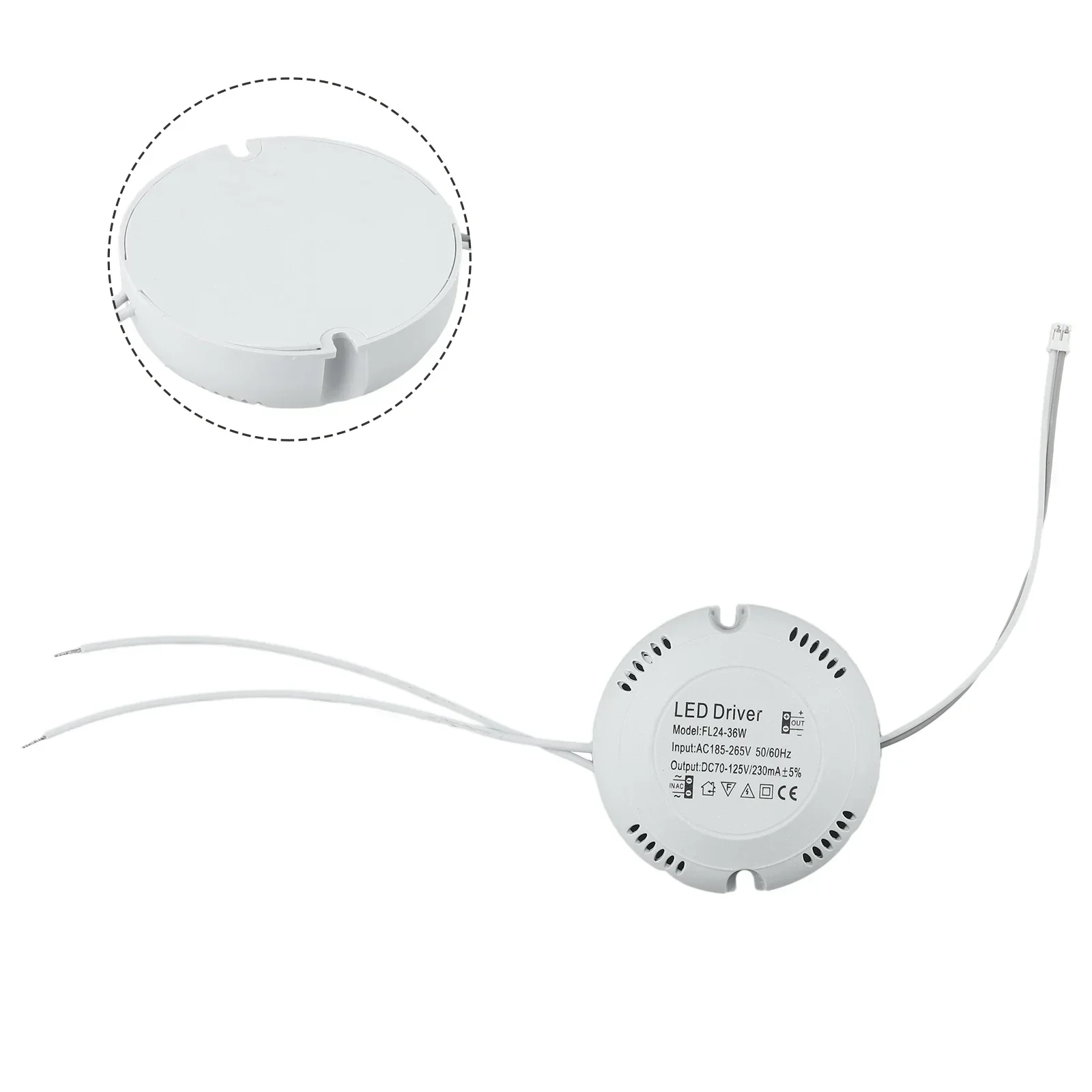 LED Driver AC 176-265V 8-24W Ceiling Driver Round Driver Lighting Transform For Ceiling Lamp Light Bulb Lighting Accessories