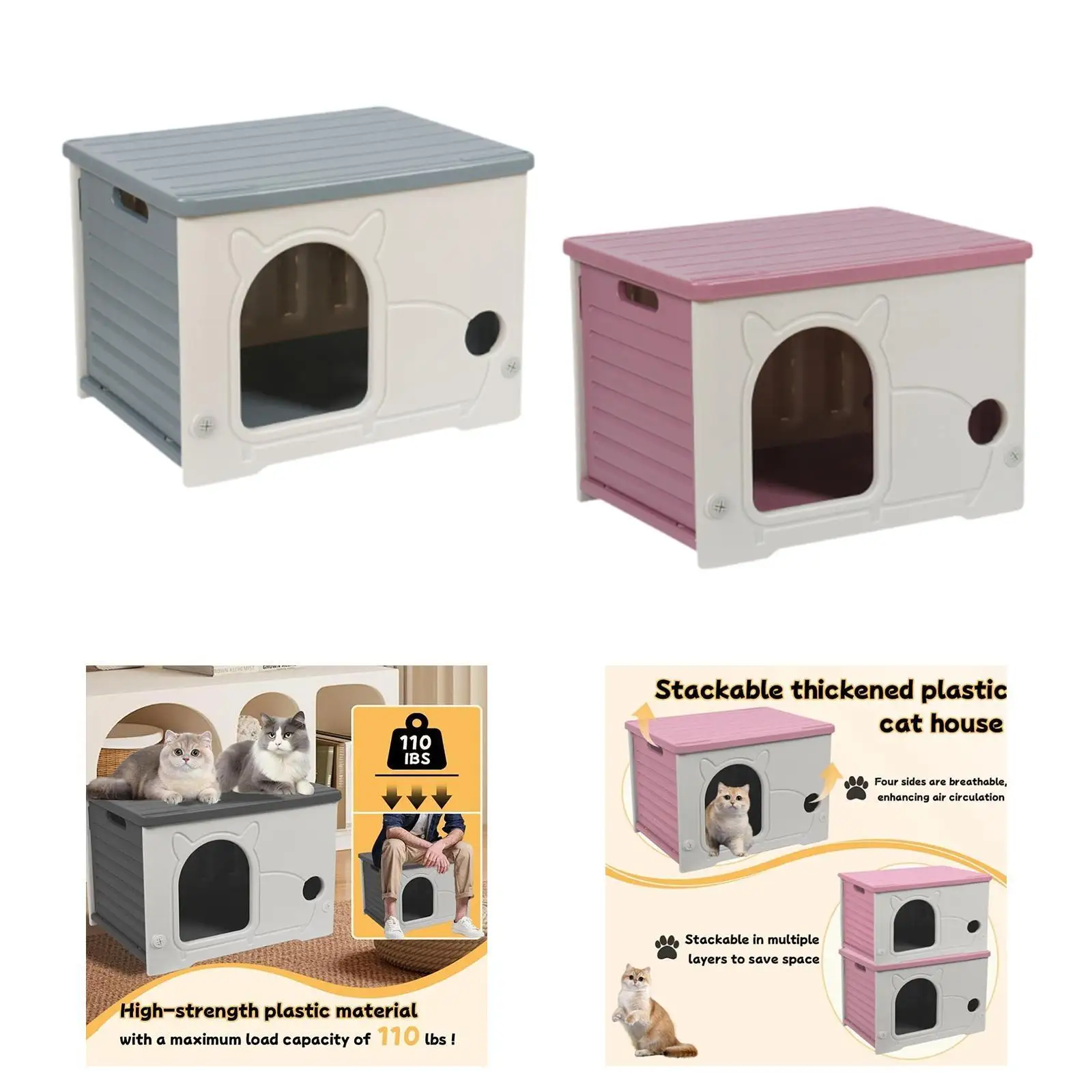 

Укрытие для бродячих кошек, кровать для домашних животных, универсальные товары для домашних животных, большое пространство, скрывающееся кошачий домик для щенков, мелких животных, хомяка