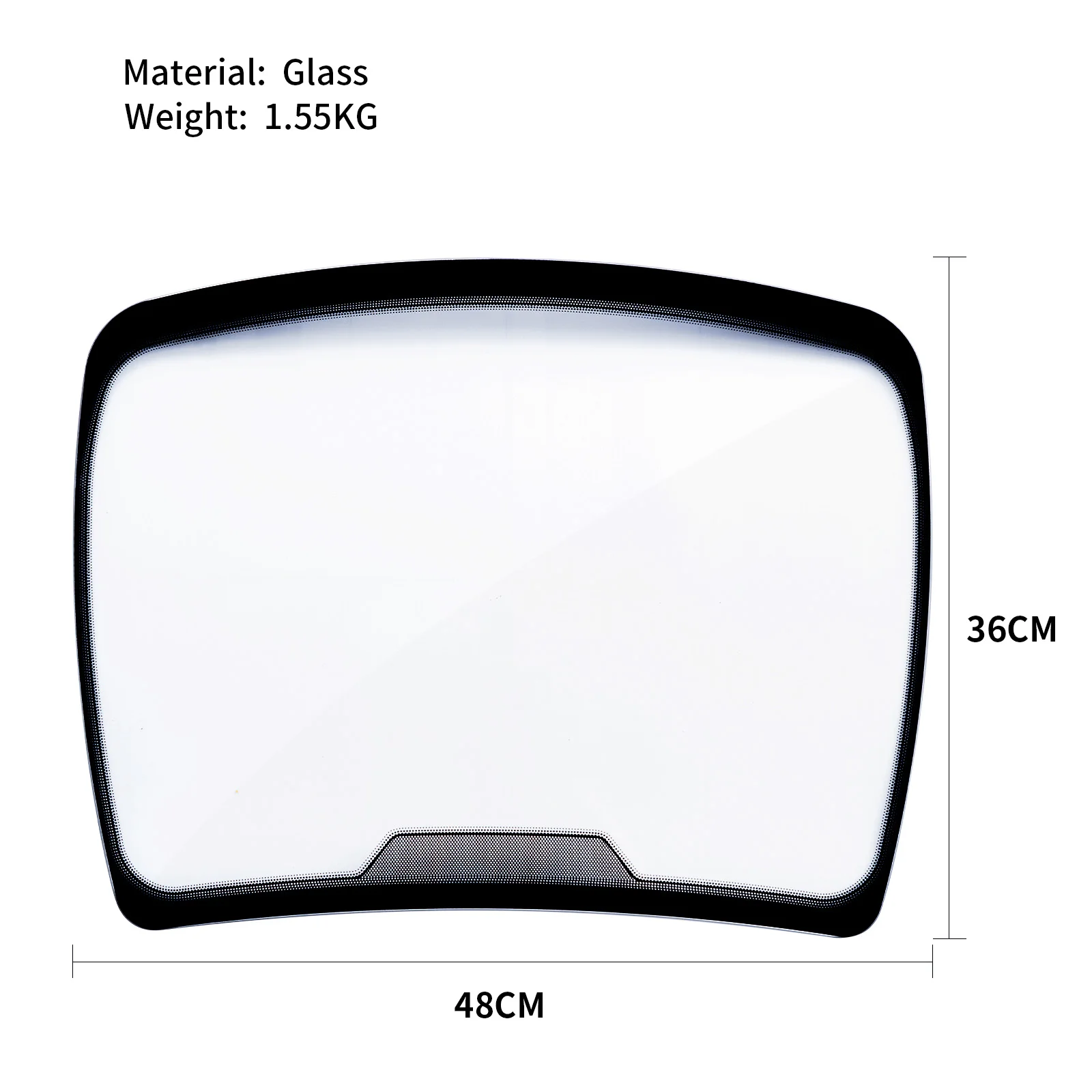 Car Front Windscreen Large Tempered Glass Display Board Auto Window Solar Tint Film Sample Model Window Tinting Demo Display