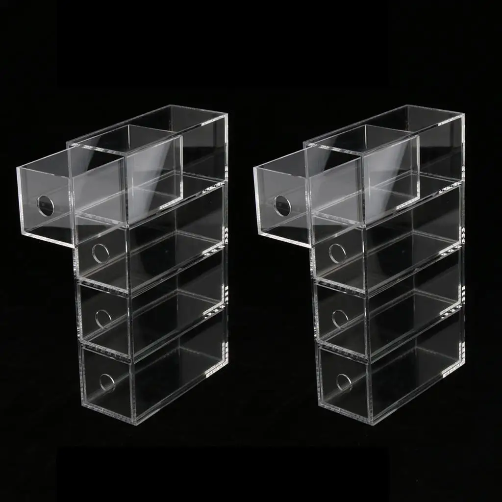 2 Sets Sunglasses Display Stand Makeup Bottle Cases Racks Organizer