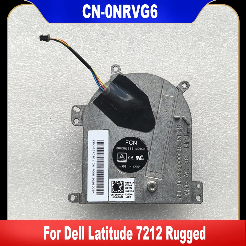 مروحة تبريد 0nrvg6 لـ dell latitude ، جديدة وعرة ، مروحة تبريد cpu ، مبرد ، dfs150005370t ، fjff 13nj-25a0301