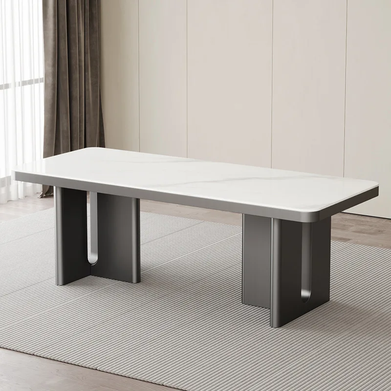 Italian light luxury stainless steel table legs table feet bracket custom marble rock slab table feet large plate table legs