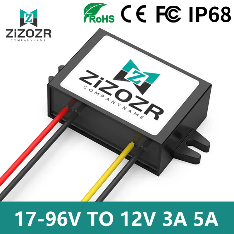 

DC 17-96V 48V 60V 72V To DC 12V 3A 5A Power Converter Car Buck Module Step-Down Stabilizer Automotive Voltage Regulators