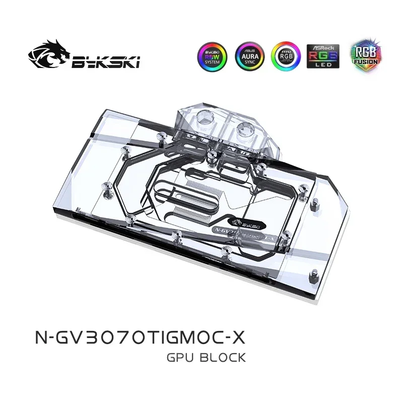 Imagem -04 - Bykski Gpu Water Block Radiador de Placa Gráfica Vga Watercooler N-gv3070tigmoc-x Gigabyte Rtx 3070ti Gaming Eagle oc 8g