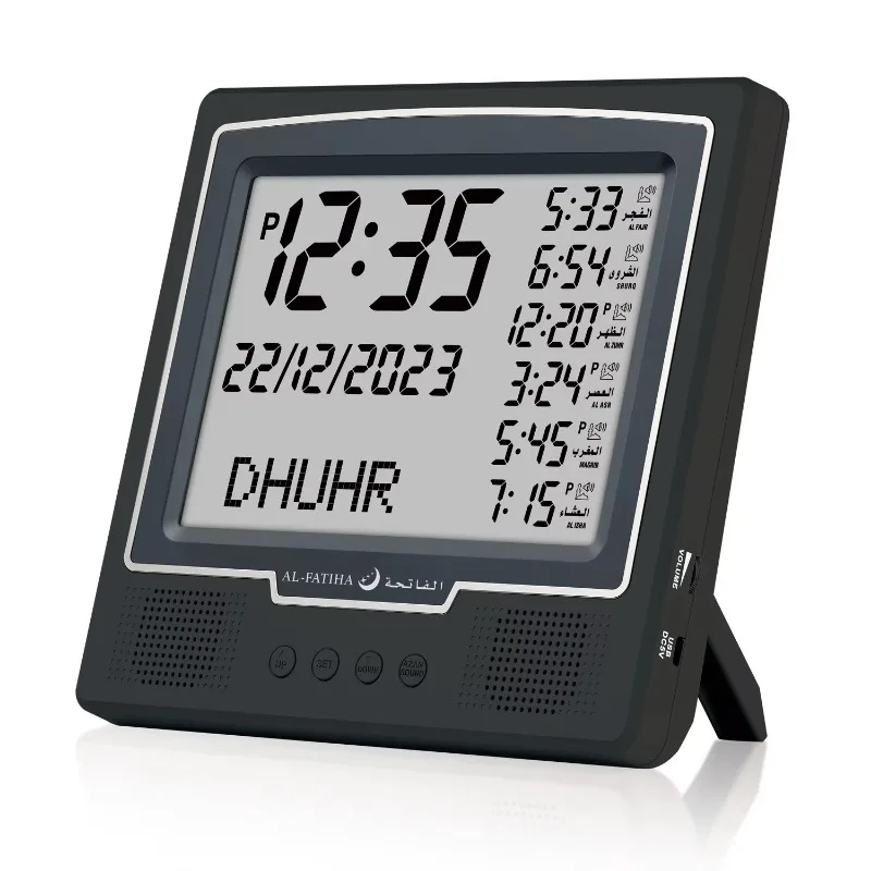 Azan Wall Clock Muslim Islamic Islam Adhan Prayer Reminder Alarm Mosque Wall Clock Prayer Time Hijri Digital LED Azan