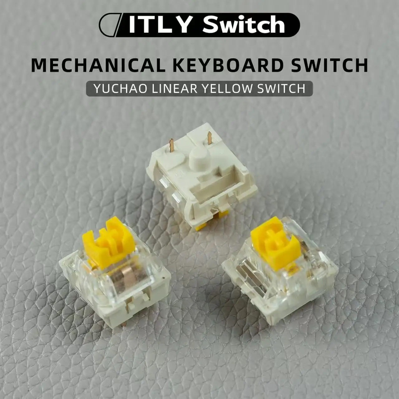 

Mechanical keyboard switch Dustproof Linear Yellow switch 3pin Be available for Parallel Device Unplug and Sleeve Unplug 35pcs