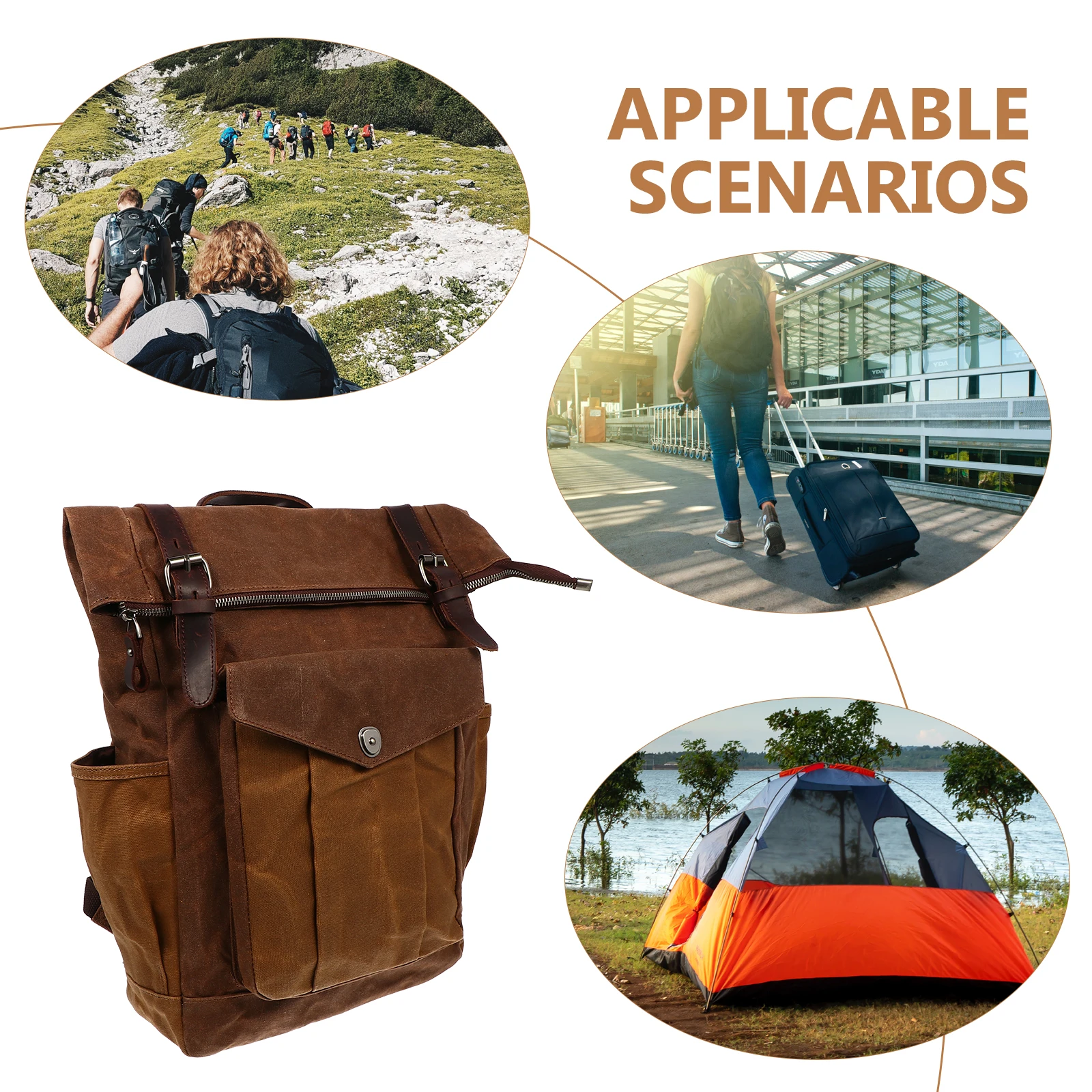 

Waterproof Mountaineering Backpack Thickened Strap Breathable Camping Bag Sports Hiking Hunting Storage Pockets Outdoor