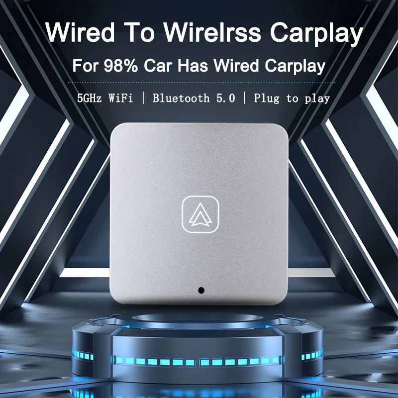 Develuck Wireless CarPlay Box Android Auto Adapt For Wired CarPlay Display To Wireless Car AI Smart Box Linux System OEM Upgrade