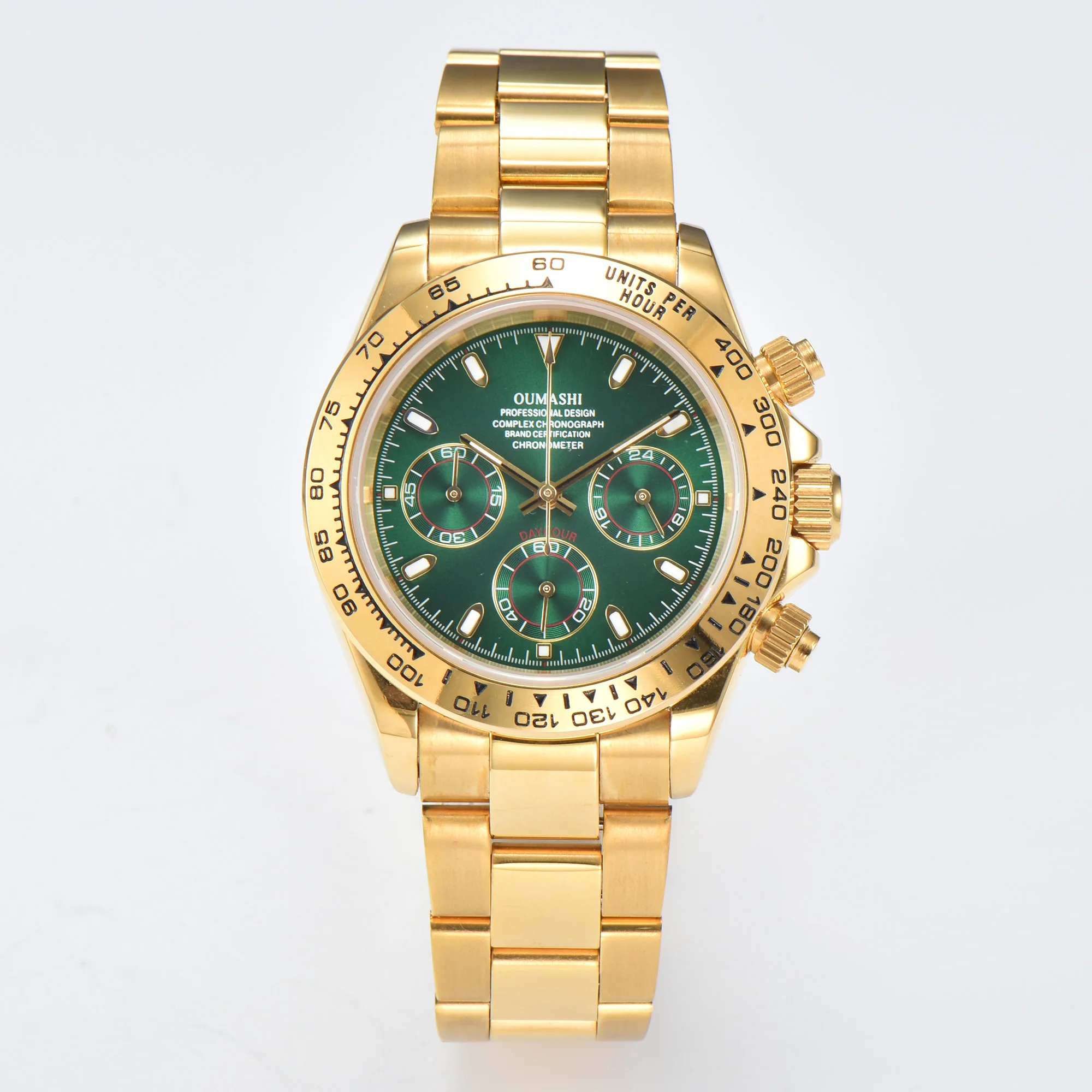 นาฬิกาหรูของผู้ชาย VK63 นาฬิกากีฬานาฬิกาควอตซ์ Sapphire multifunction Mechanical Timing นาฬิกาสําหรับ vk63 การเคลื่อนไหว