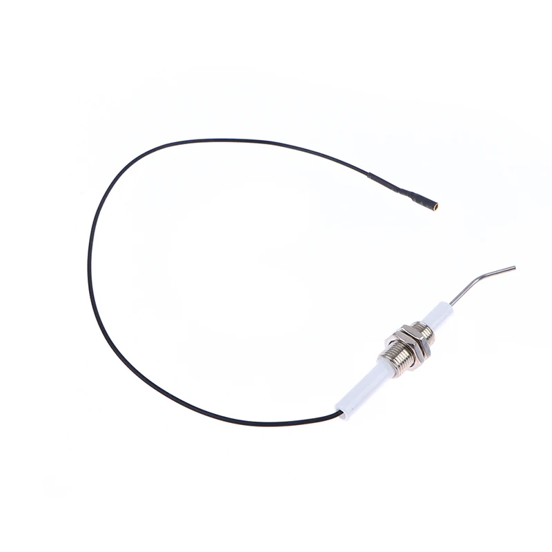 Enchufe de encendido de electrodo de cerámica, encendedor con cable M10 x 1, Universal, horno de Gas, calentador, estufa, accesorios de encendido, chispa de electrodo, 1 unidad