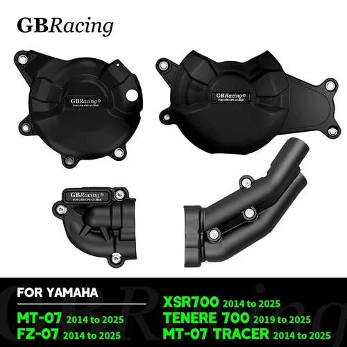 Imagen 1 del producto Cubierta de motor de carreras GB MT07 FZ07 XSR700 TENERE700 2014 a 2024 para accesorios de protección de embrague de alternador de motocicleta YAMAHA