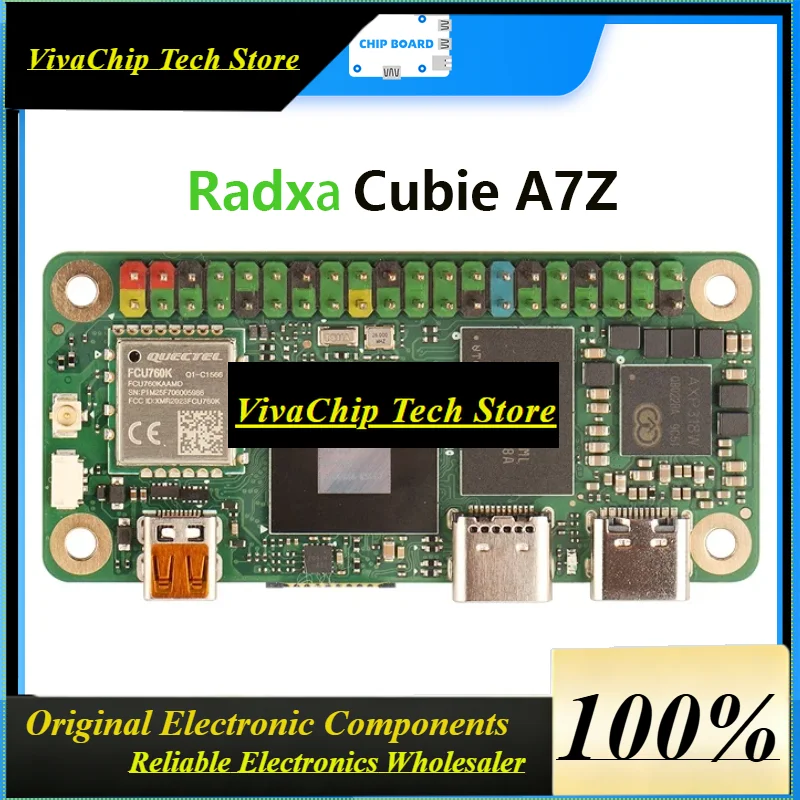VivaRadxa Cubie A7Z Integrates An Allwinner A733 Octa-core Chip With 16GB RAM, Wi-Fi 6, Pi Zero Compatibility In A Small-form S