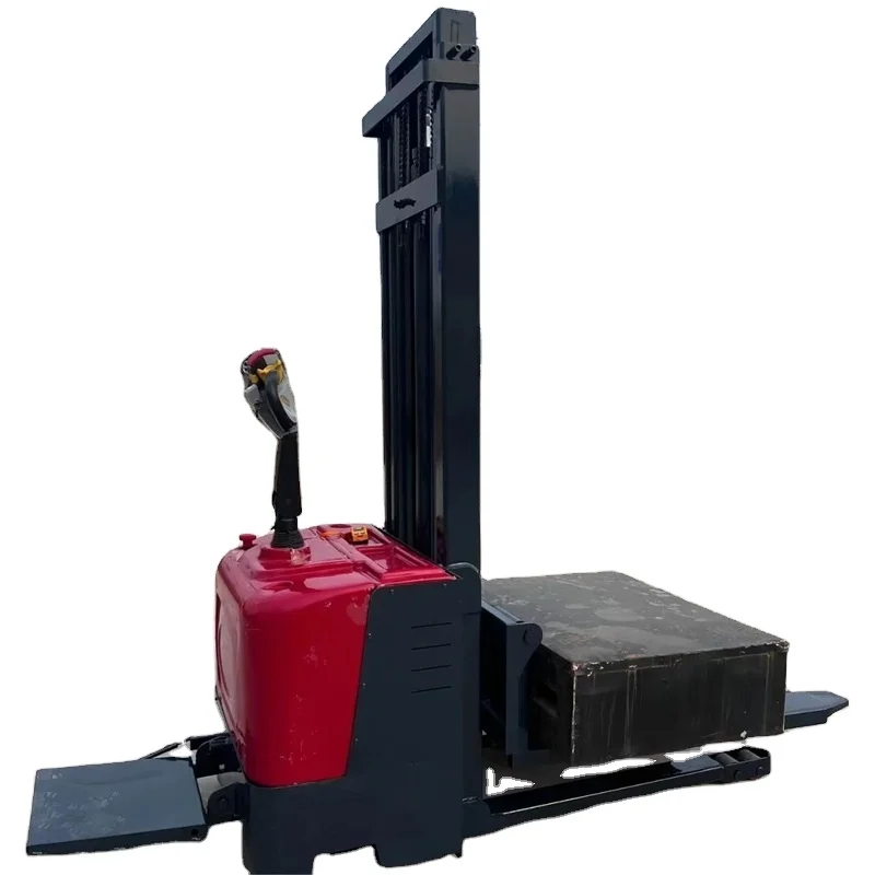 Factory 1.5Ton 3M Full Electric Walkie Pallet Stacker Self Loading With 1100mm Fork For Indoor/Outdoor Use