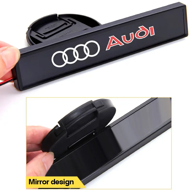 Car Front Cover Grille Lamp Emblem Decor Lightings LED Lights For Audi A7 A8 A3 A4 A5 A6 TT Q3 Q5 Q7 B5 B6 B7 B8 B9 8P C6 C5 C7