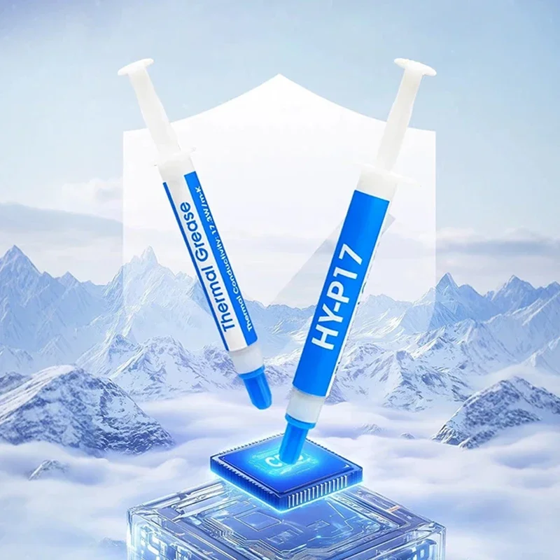 1 Piece High Thermal Conductivity 17.3W/m-k HY-P17 Premium Performance Thermal Paste For All Processors CPU/GPU DIY Accessories