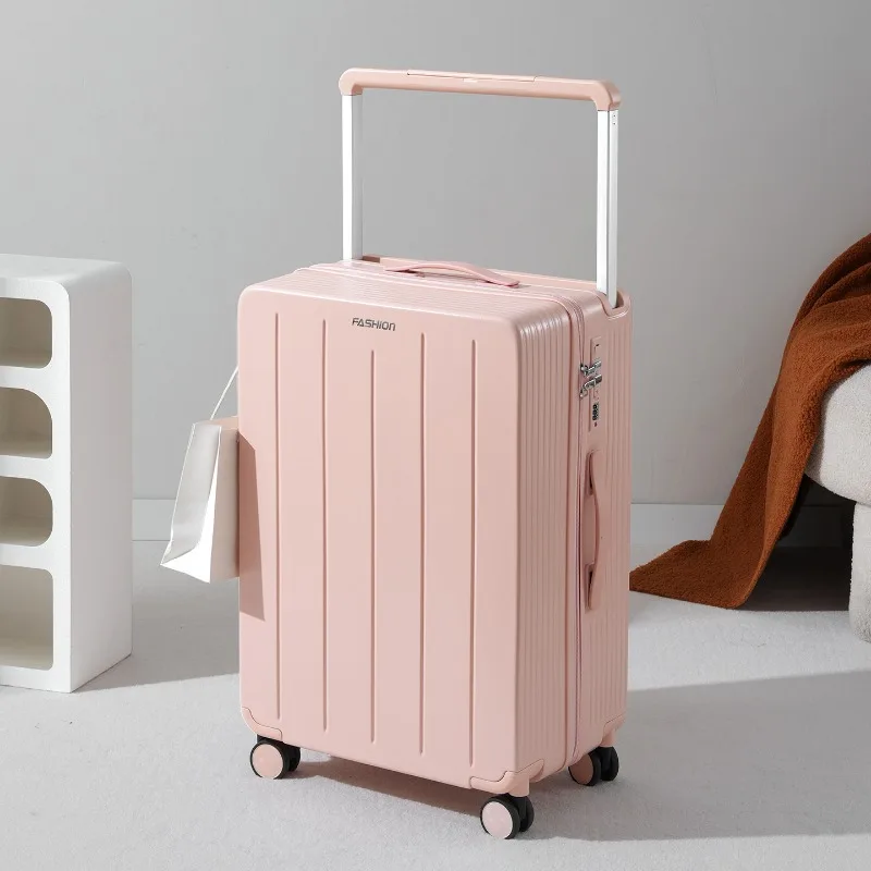 Fashion Durable Rolling Luggage Large Capacity Dry Wet Separation Universal Wheels Travel Suitcase Student Lock Suitcases