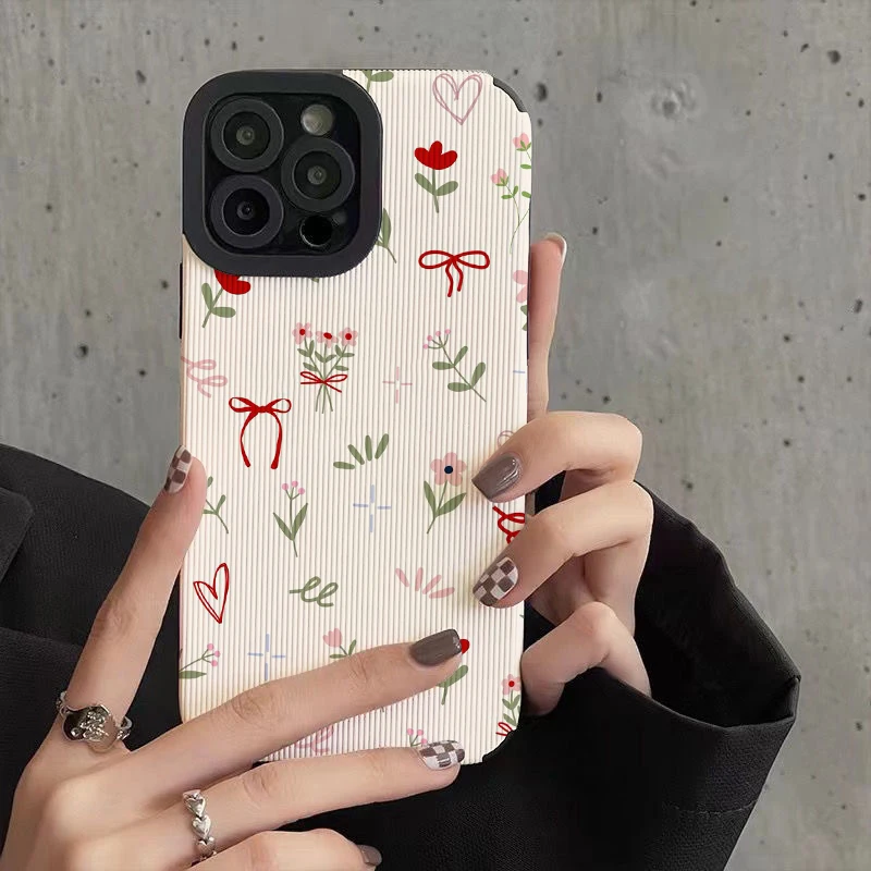 Aesthetic Floral Phone Cases for IPhone 11 Case 14 Pro Max 15 Pro Max IPhone Case for IPhone 13