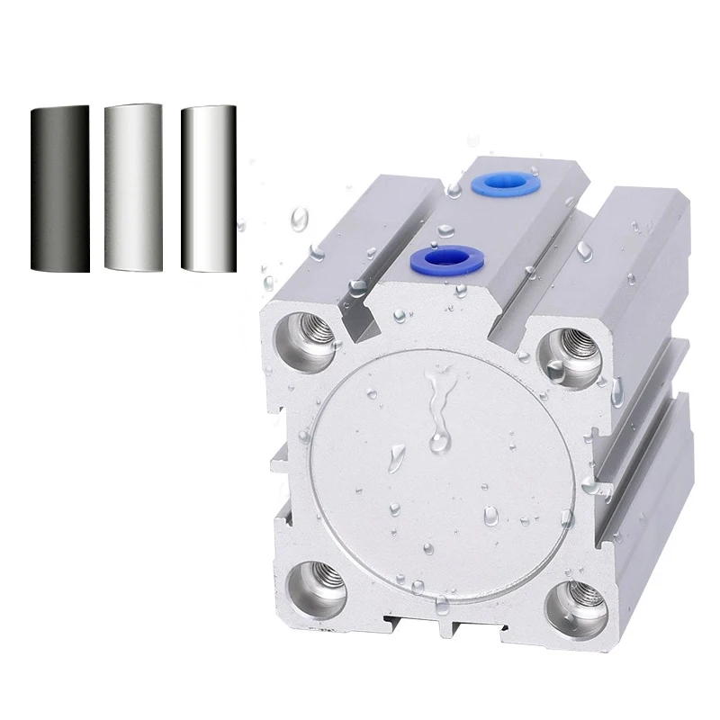 Airtac Type Small Pneumatic Thin Cylinder ACQ Series ACQ12 16 20 25 32 40 50 63 80-5 10 15 20 25 30 35 40 50 60 70 75 100 150