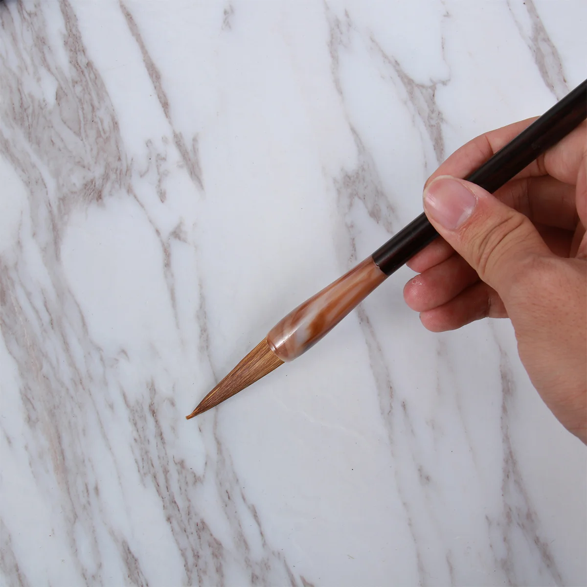 

3Pcs Wolf Hair Calligraphy Brushes Traditional Chinese Drawing Writing Set Small Medium Large Sizes for Beginners