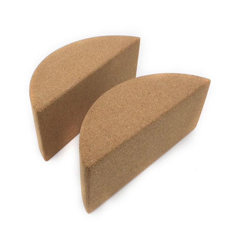 1Pcs Cork Yoga Blocks Exercise Balance Semicircle Brick Non-slip Muscles Maintain Balance Yoga Aid Training Exercise Tool