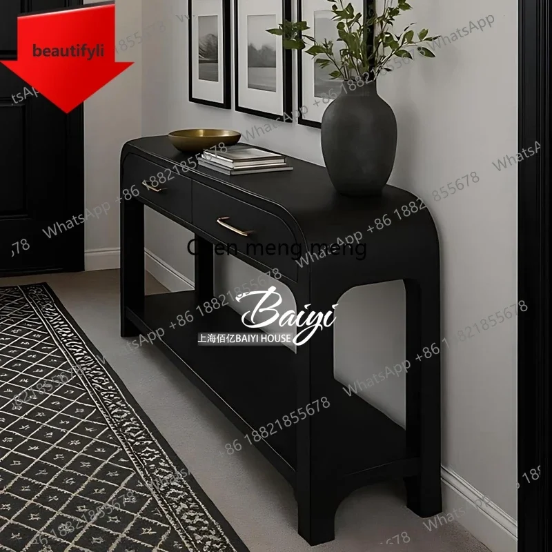 

Французский прихожий шкаф Q181 из массива дерева, пристенный, напольный, для хранения, стеллаж для прихожей