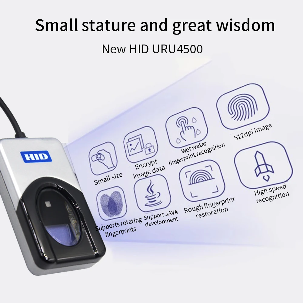 100% Orignal Fingerprint Scanner Digital Persona U.are.U 4500 URU4500 USB Biometric Sensor Reader Made in Philippines With SDK