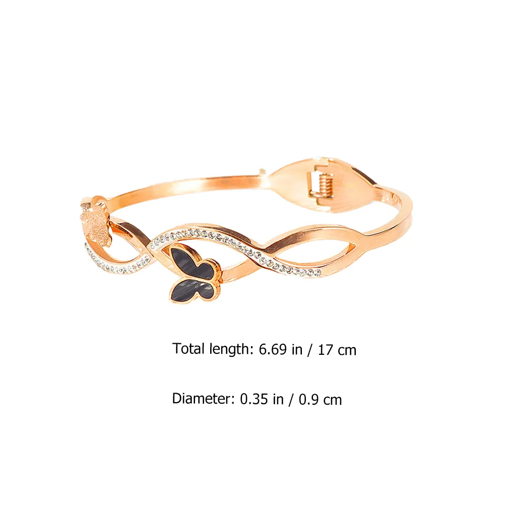 

1pc Titanium Steel Wrist Chain Elegant Jewelry Delicate Jewelry Durable Fashion Women Simple Bangle Bracelet Simple Bangle