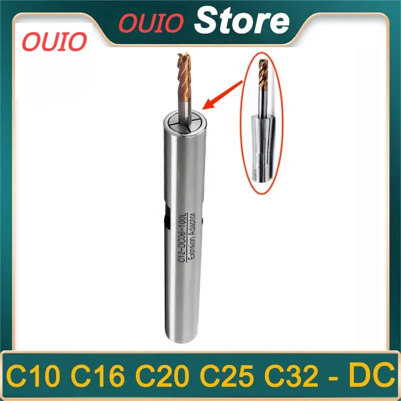 

OUIO DC Extension Rod C10 C12 C16 C20 C25 DC4 DC6 DC8 DC12 ST10 ST12 ST16 ST20 QIYI Extension Rod For Deep Hole Machining