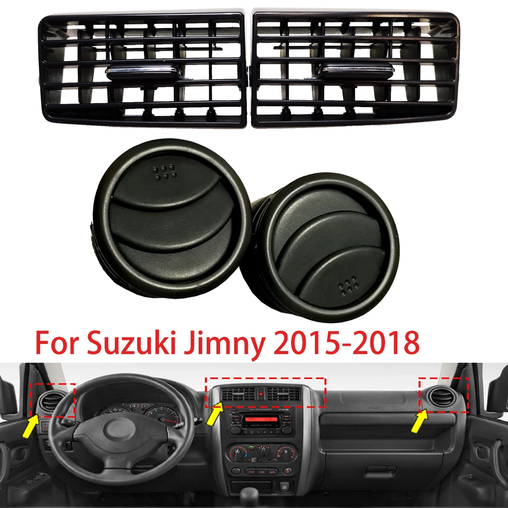 Car Internal Accessories Air Vent Grille Diffuser For Suzuki Jimny 2015-2018 Front Dashboard AC Air Condition Vent Outlet