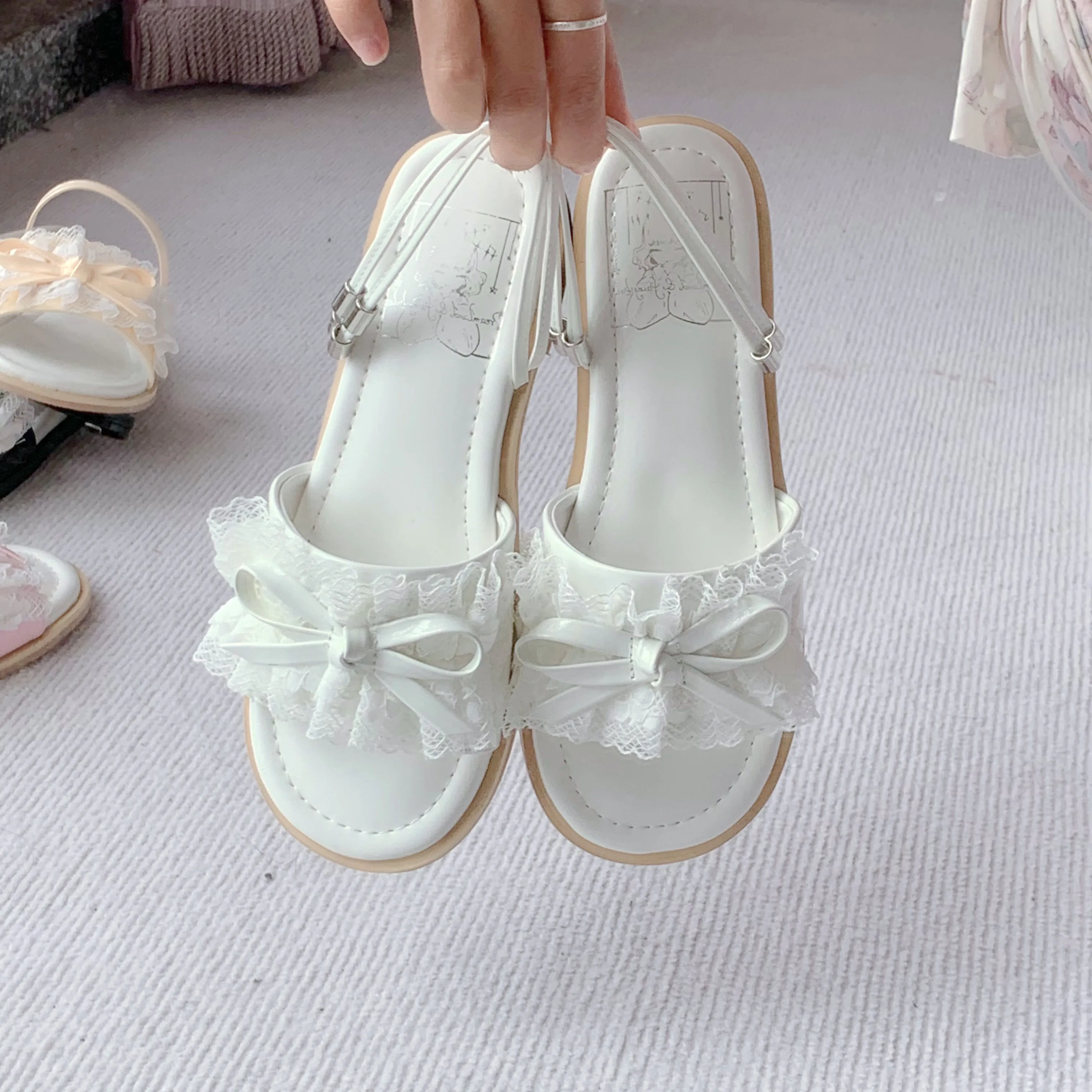 Fantasy Fairy Tale Beach Party Luo Shoes Summer Sandals 2025 Cute Lolita Sandals Versatile