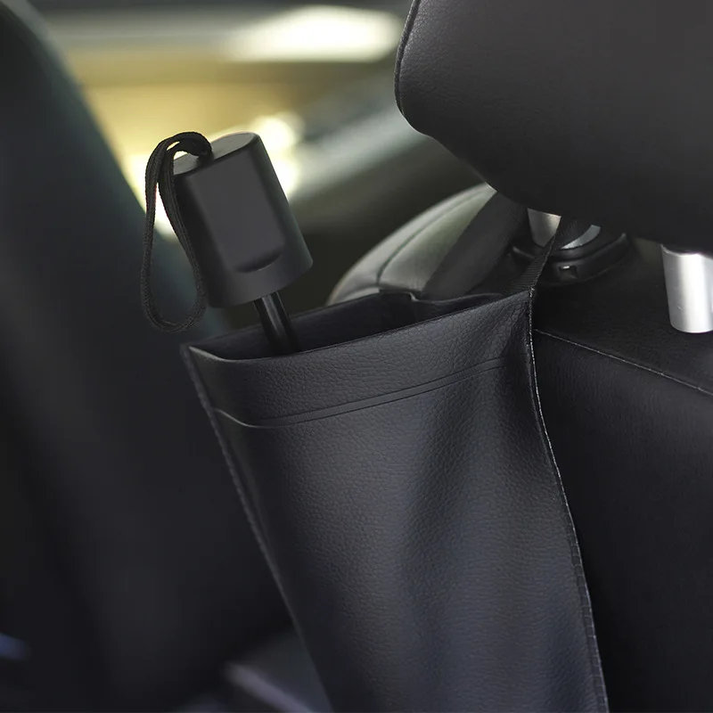 Bolsa de almacenamiento para paraguas de coche, organizador multifuncional para asiento trasero, impermeable, soporte de almacenamiento colgante,