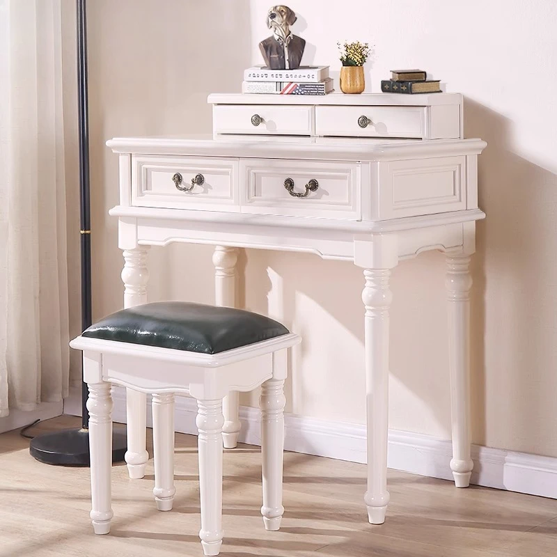 

Pure solid wood 40-45-50 - 60-70-80 cm log American small apartment study bedroom study table small desk