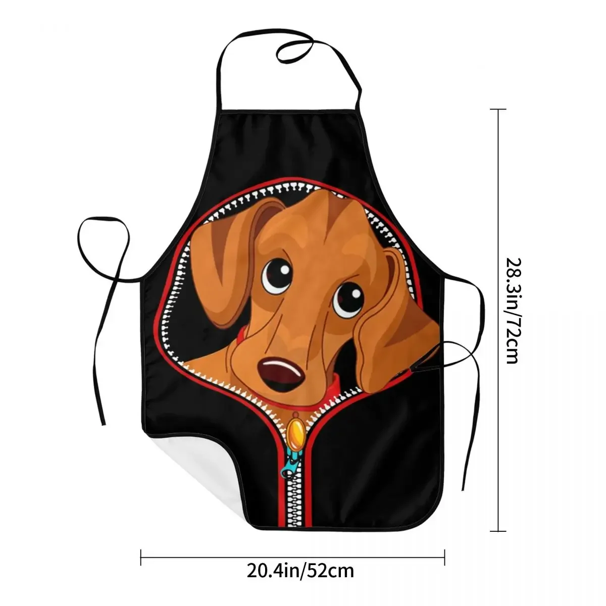 Delantales de Dachshund con babero personalizados para hombres y mujeres, Unisex, Adulto, Chef, cocina, Dackel, salchicha, perro, Tablier, pintura de cocina