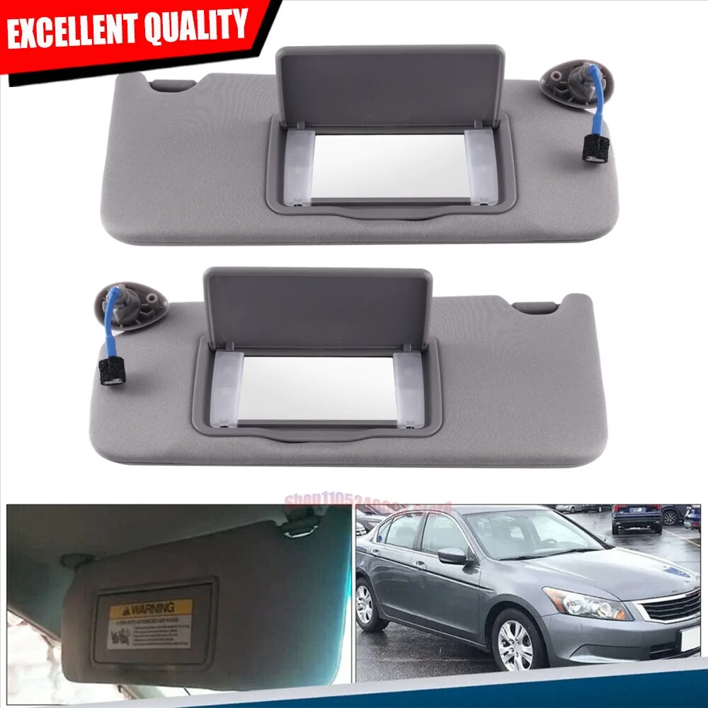 Premium Passenger Side Sun Shade Visor With Makeup Mirror For Honda Accord 2008-2012 83280-TA5-A51ZA